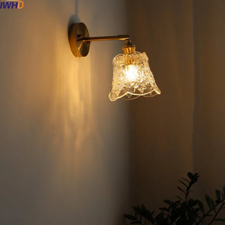 Celako™ Aurico Wall Light | Glass Bedroom Lighting