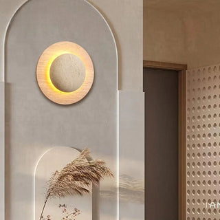 Celako™ Seluna Wall Light | Travertine Living Room Lighting