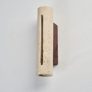 Celako™ Solterra Wall Light | Yellow Travertine Living Room Lighting