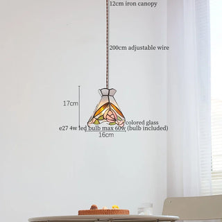 Celako™ Tuliora Pendant Light | Colored Glass Bedroom Lighting