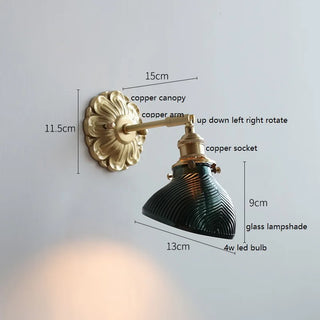 Celako™ Lucerno Wall Light | Copper Bedside Lighting