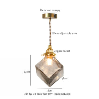 Celako™ Auremist Pendant Light | Glass Stone Kitchen Island Lighting