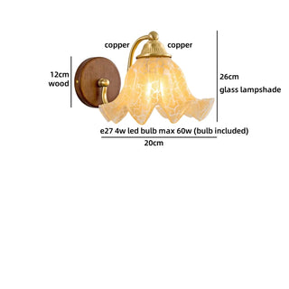 Celako™ Petala Wall Light | Wood Bedroom Lighting