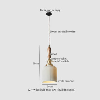 Celako™ Kaolino Pendant Light | Ceramic Kitchen Island Lighting