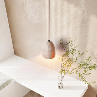Celako™ Traventina Pendant Light | Yellow Travertine Dining Room Lighting