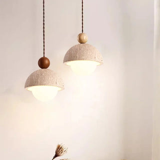 Celako™ Calacite Pendant Light | Yellow Travertine Japan Style