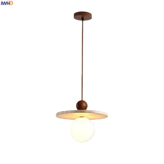 Celako™ Tivorine Pendant Light | Yellow Travertine Kitchen Island Lighting