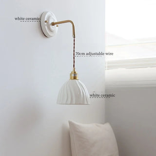 Celako™ Ivaryn Wall Light | White Ceramic Nordic Minimalism