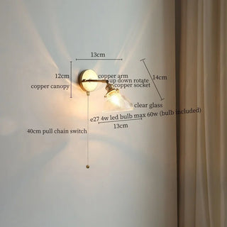 Celako™ Dentelle Wall Light | Glass French Vintage Bedroom Lighting