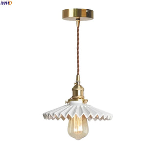 Celako™ Kaoluma Pendant Light | White Ceramic Bedroom Lighting