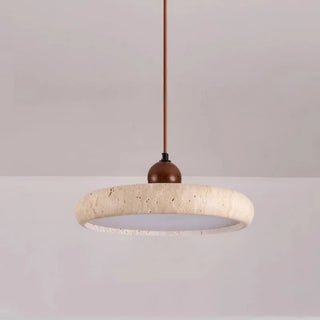 Suspension Celako™ Gialterra | Éclairage d'îlot de cuisine en travertin jaune