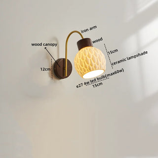 Celako™ Lutina Wall Light | Ceramic Nordic Living Room