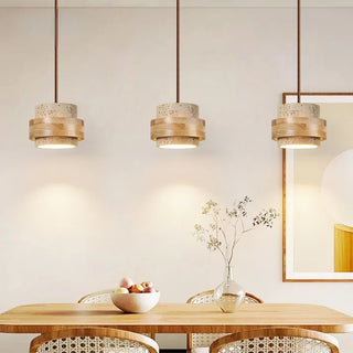 Celako™ Travitano Pendant Light | Yellow Travertine Kitchen Island Lighting