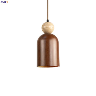 Celako™ Silvatra Pendant Light | Wood Bedroom Lighting