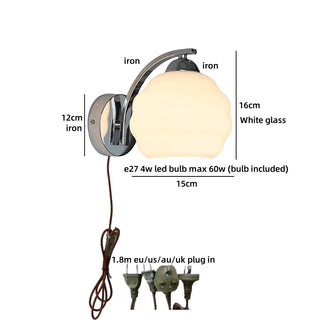 Celako™ Glazia Wall Light | Glass Bedroom Lighting