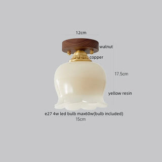 Celako™ Auresta Ceiling Light | Copper Resin Living Room Lighting