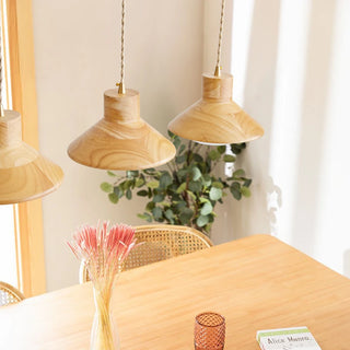 Celako™ Kiori Pendant Light | Wood Dining Room Lighting