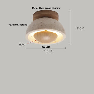 Celako™ Calustra Ceiling Light | Yellow Travertine Kitchen Island Lighting