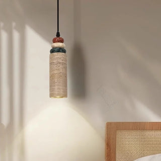 Celako™ Travesta Pendant Light | Yellow Travertine Japan Vintage