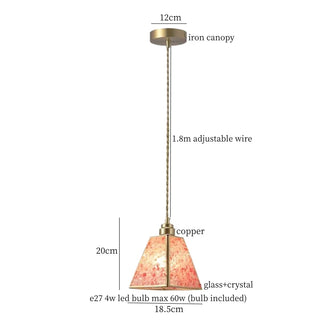 Celako™ Clarion Pendant Light | Glass And Crystal Kitchen Island Lighting
