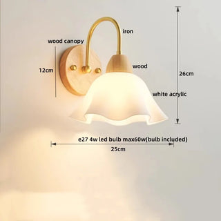 Celako™ Veluna Wall Light | Glass Bedroom Lighting