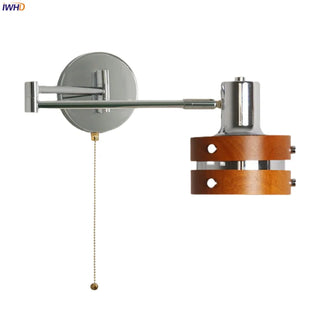 Celako™ Fulcrum Wall Light | Iron Wood Bedroom Lighting