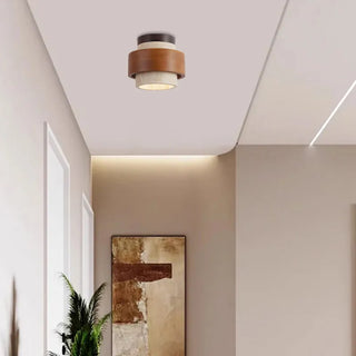 Celako™ Pietara Deckenleuchte | Gelber Travertin im Wabi-Sabi-Stil