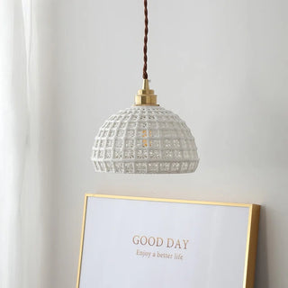 Celako™ Kaolique Pendant Light | White Ceramic Kitchen Island Lighting