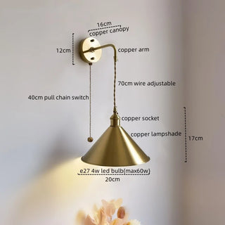 Celako™ Cupraluna Wall Light | Copper Dining Room Lighting