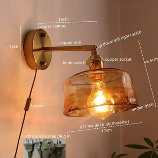 Celako™ Ambrine Wall Light | Copper Modern Style Living Room Lighting