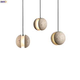 Celako™ Terrana Pendant Light | Yellow Travertine Kitchen Island Lighting