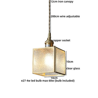 Celako™ Aurivitra Pendant Light | Glass Bedroom Lighting