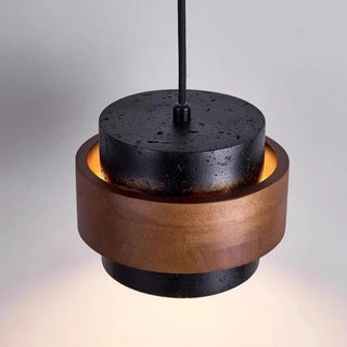 Celako™ Silvaterra Pendant Light | Black Travertine Bedroom Lighting