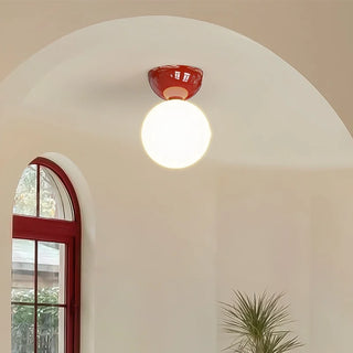 Celako™ Ferrovitro Ceiling Light | Glass Iron Living Room Lighting