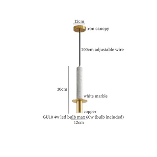 Celako™ Auremar Pendant Light | Marble Bedroom Lighting