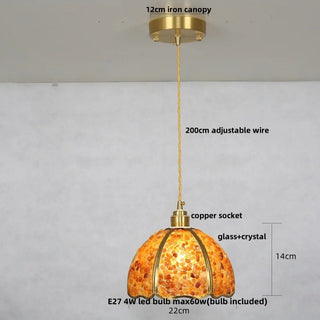 Celako™ Facetum Crystal Pendant Light | Glass Crystal Dining Room Lighting