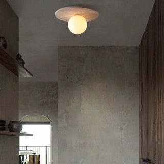 Celako™ Calaro Ceiling Light | Yellow Travertine Kitchen Island Lighting