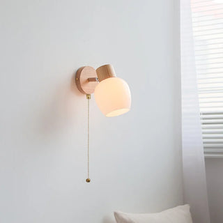 Celako™ Opaleri Wall Light | White Glass Bedroom Lighting
