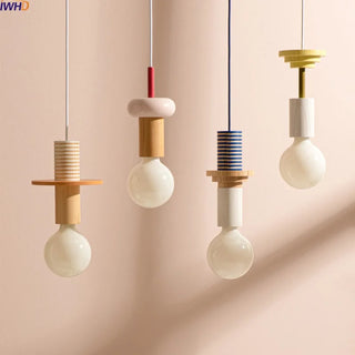 Celako™ Brevio Pendant Light | Wood Dining Room Lighting