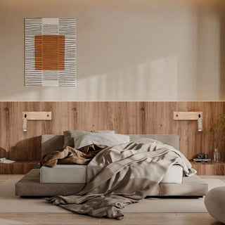 Celako™ Vetrina Wall Light | Yellow Travertine Bedroom Lighting
