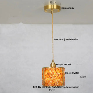 Celako™ Facetum Crystal Pendant Light | Glass Crystal Dining Room Lighting