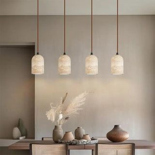 Celako™ Poroso Pendant Light | Yellow Travertine Kitchen Island Lighting