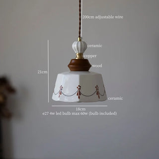 Celako™ Glazura Pendant Light | Ceramic Bedroom Lighting