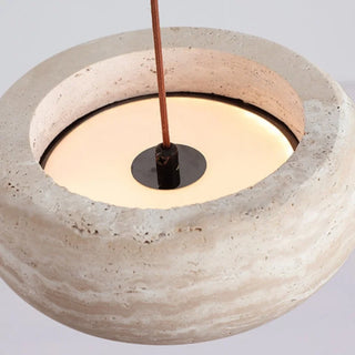 Celako™ Taverti Pendant Light | Yellow Travertine Kitchen Island Lighting