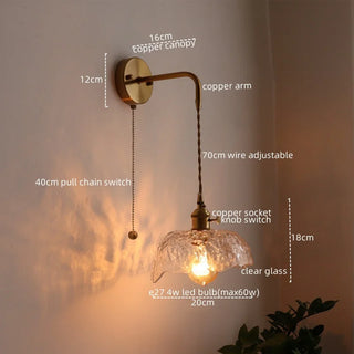 Celako™ Cuverro Wall Light | Glass Bedroom Lighting