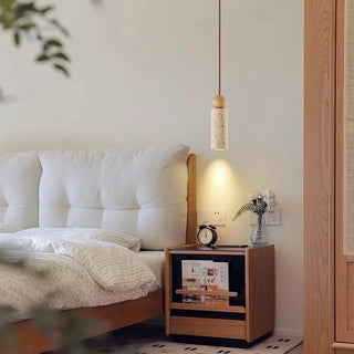 Celako™ Lutoria Pendant Light | Yellow Travertine Japan Wabi Sabi