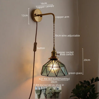 Celako™ Cateno Wall Light | Copper Glass Living Room Lighting