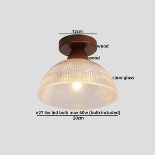 Celako™ Vitroak Ceiling Light | Amber Glass Dining Room Lighting