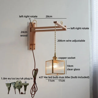 Celako™ Kirei Wall Light | Glass Bedroom Lighting