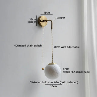 Celako™ Cuporo Wall Light | Copper Bedroom Lighting